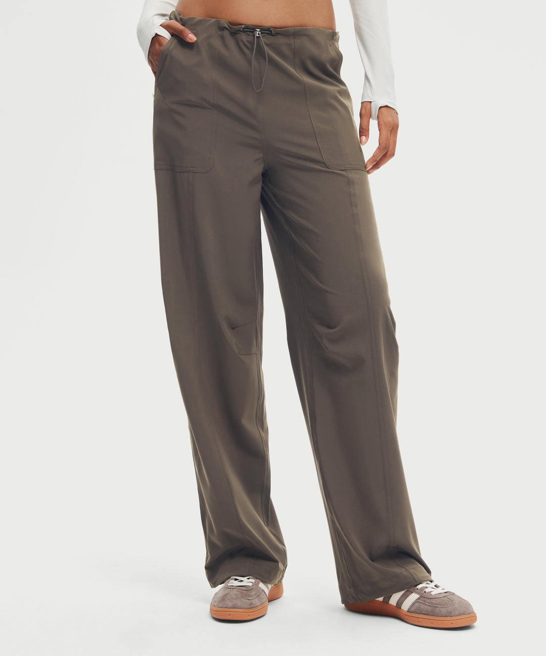 Adjustable Waist Straight-Leg Pant 31''
