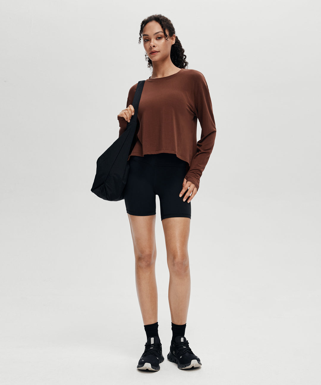 Lyocell Split Hem Long Sleeve