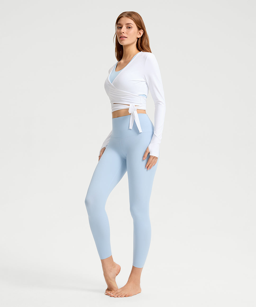 Cross-Tie Long Sleeve Top