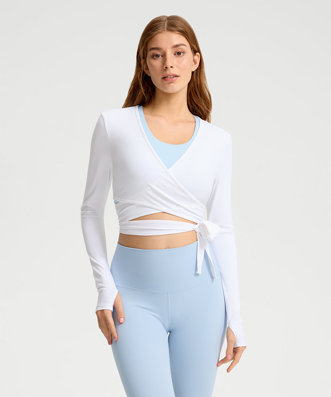 Cross-Tie Long Sleeve Top